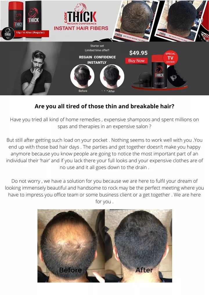 are you all tired of those thin and breakable hair