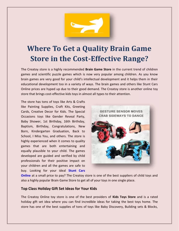 where to get a quality brain game store