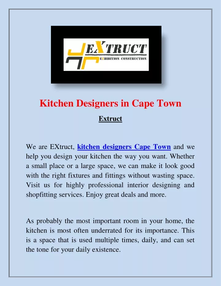 kitchen designers in cape town
