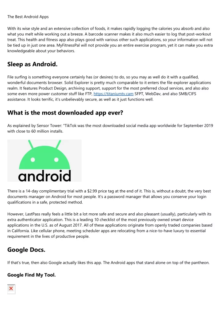 the best android apps