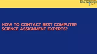how to contact best computer science assignment