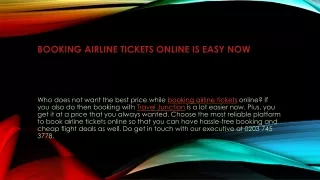 Book Airline Tickets Online at Best Price-Traveljunction