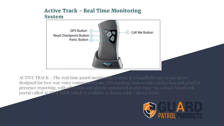 active track real time monitoring system