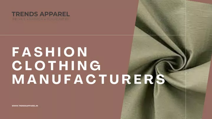 fashi on clothi ng manufacturers