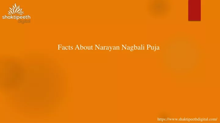 facts about narayan nagbali puja
