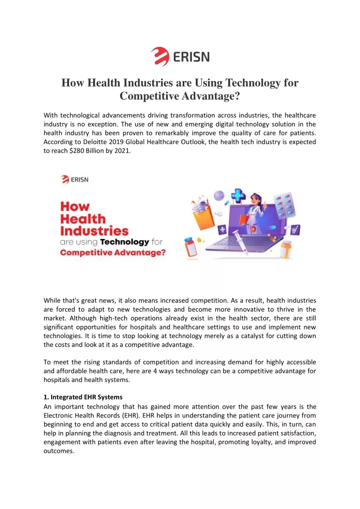 how health industries are using technology