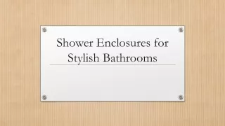 shower enclosures for stylish bathrooms