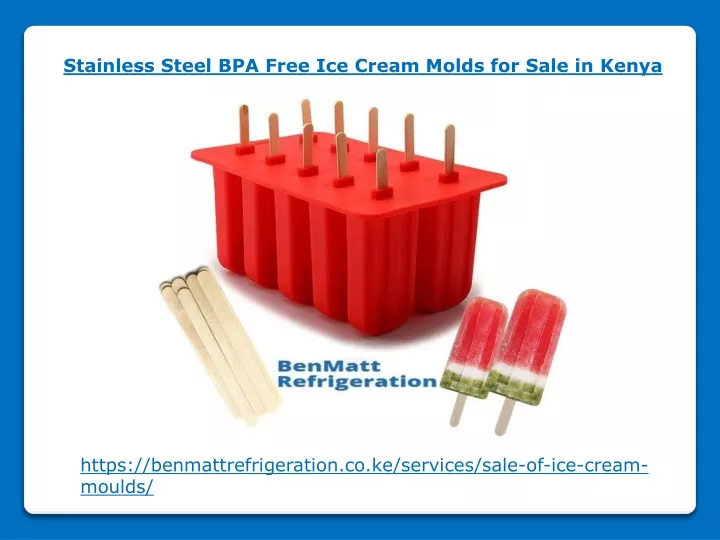 stainless steel bpa free ice cream molds for sale