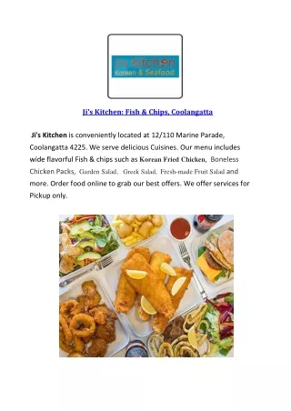 Ji's Kitchen - 5% Off - Fish & chips Coolangatta, Qld