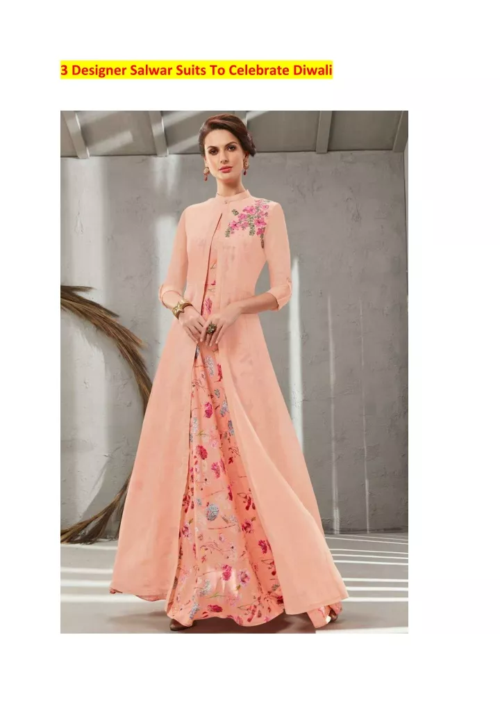 3 designer salwar suits to celebrate diwali