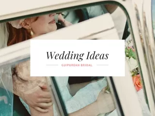 Beautiful Wedding Ideas | Guipurean Bridal