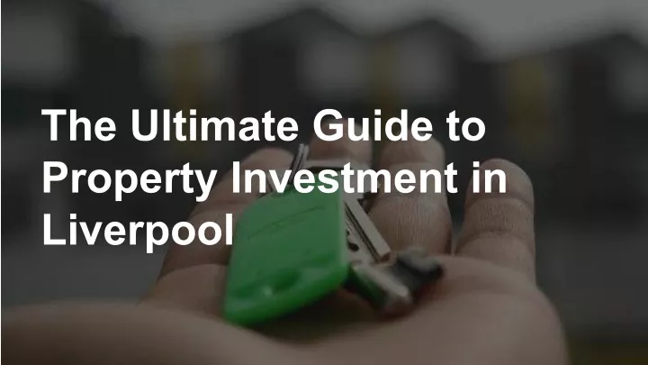 the ultimate guide to property investment
