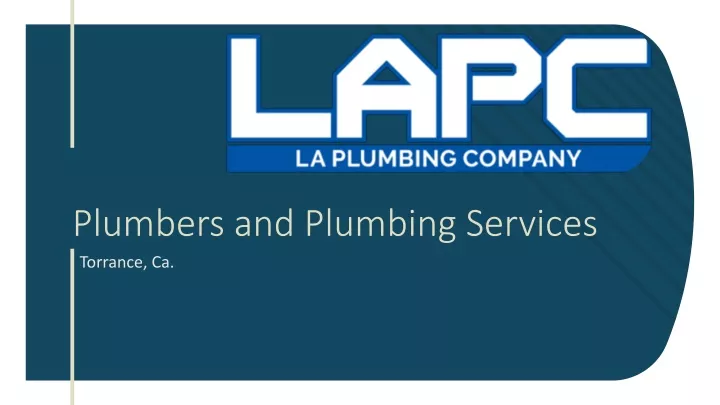 plumbers and plumbing services torrance ca