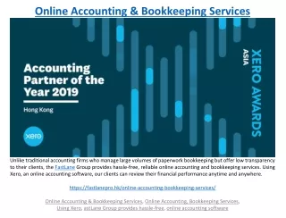 online accounting bookkeeping services