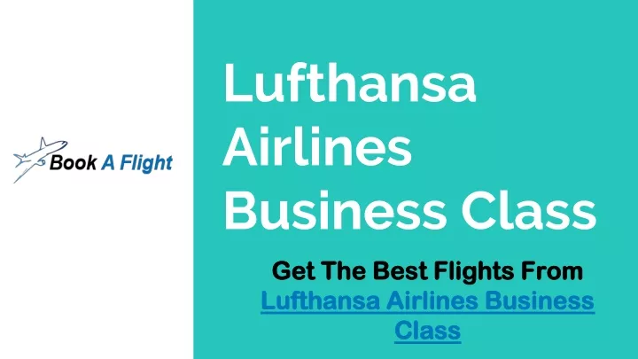 lufthansa airlines business class