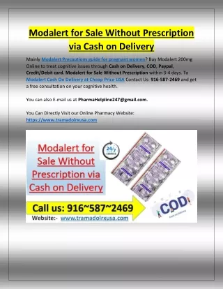 modalert for sale without prescription via cash