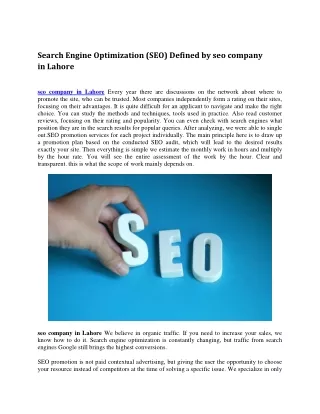search engine optimization seo defined