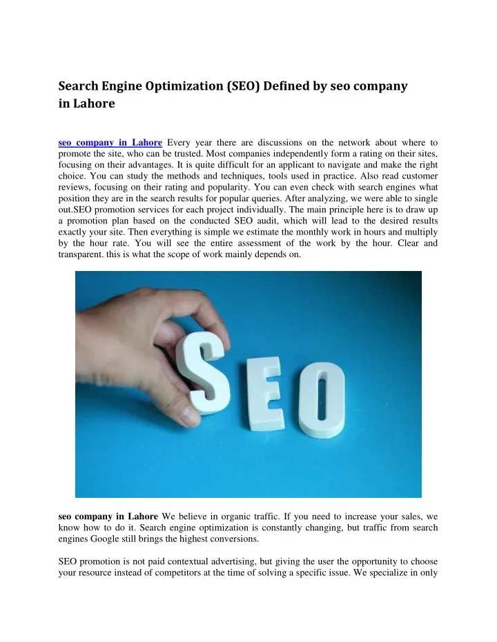 search engine optimization seo defined