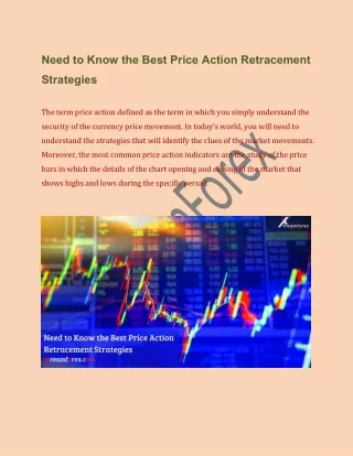 Need to Know the Best Price Action Retracement Strategies