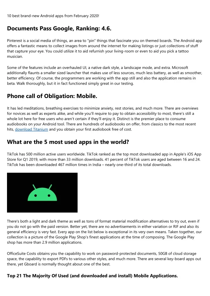 10 best brand new android apps from february 2020