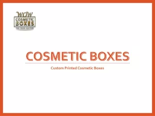 cosmetic boxes