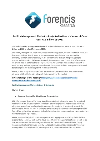 facility management market is projected to reach