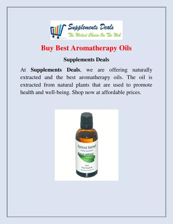 buy best aromatherapy oils