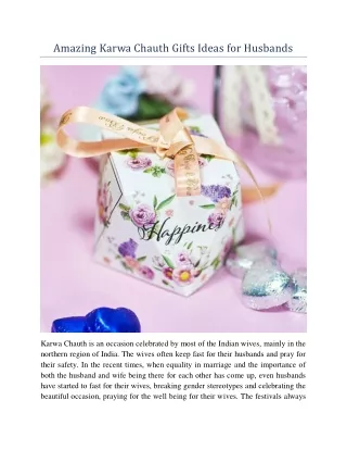 amazing karwa chauth gifts ideas for husbands