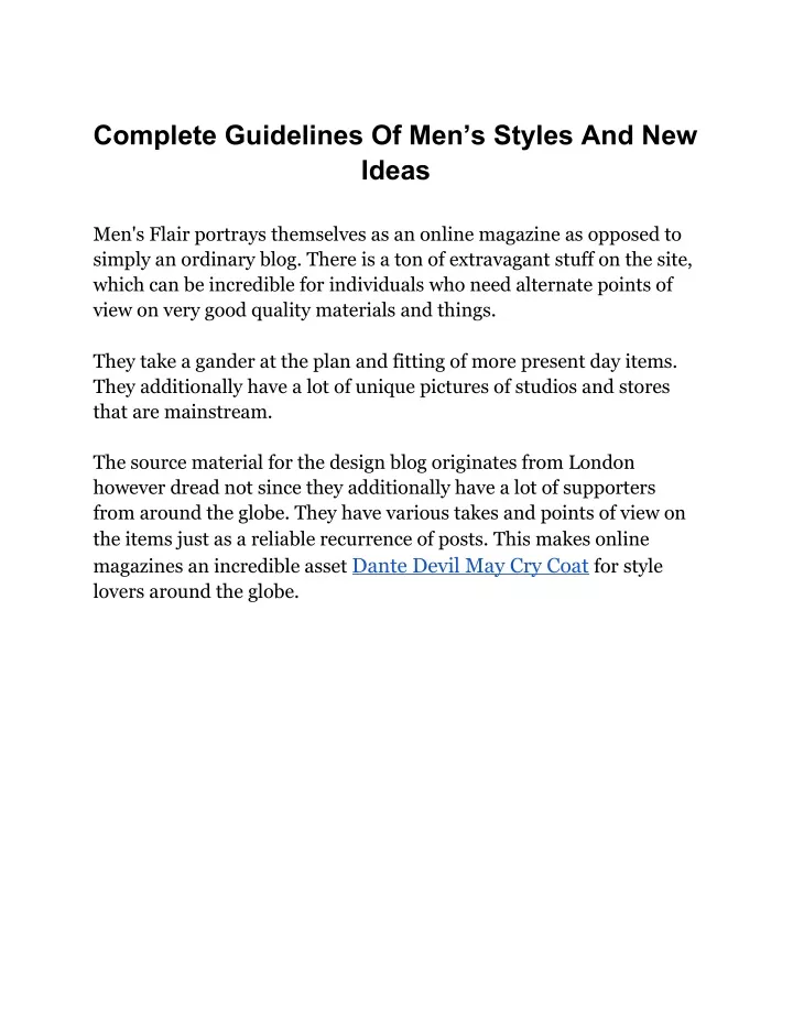 complete guidelines of men s styles and new ideas