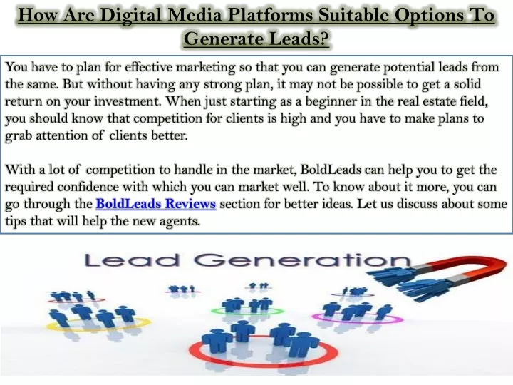 how are digital media platforms suitable options