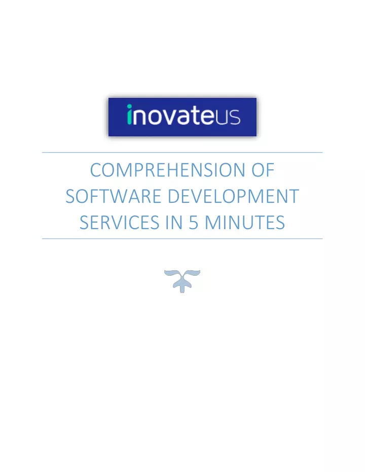 comprehension of software development services