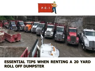 Essential Tips When Renting a 20 Yard Roll Off Dumpster