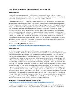 travel mobility scooter market global analysis