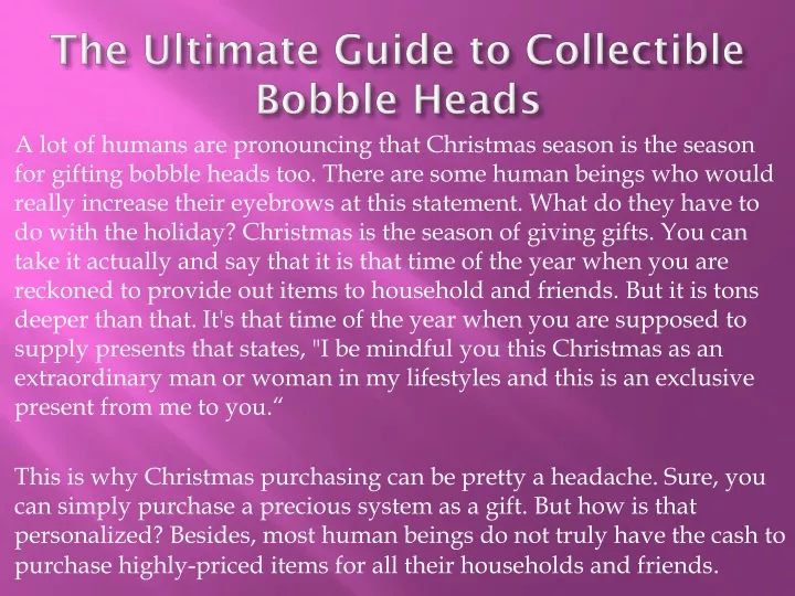 the ultimate guide to collectible bobble heads