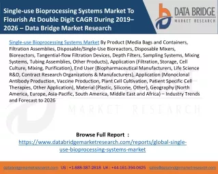 single use bioprocessing systems market