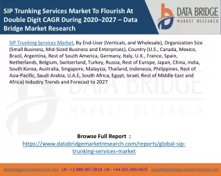 sip trunking services market to flourish