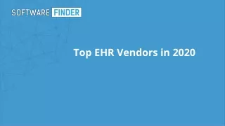 top ehr vendors in 2020