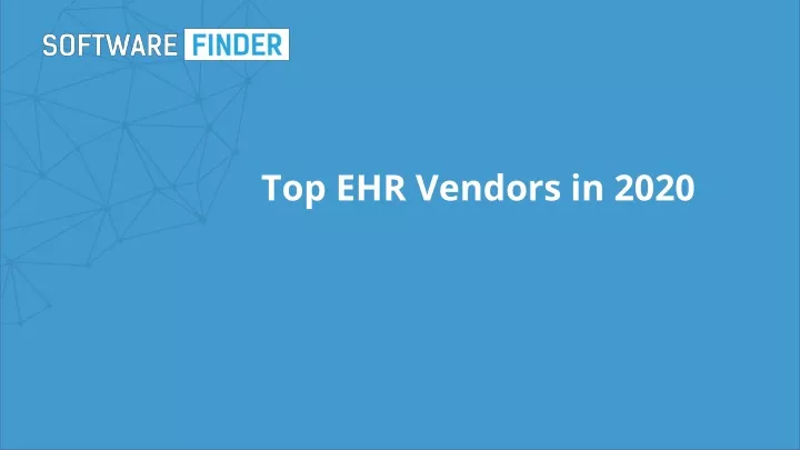 top ehr vendors in 2020