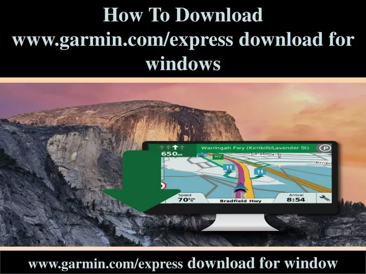 how to download www garmin com express download