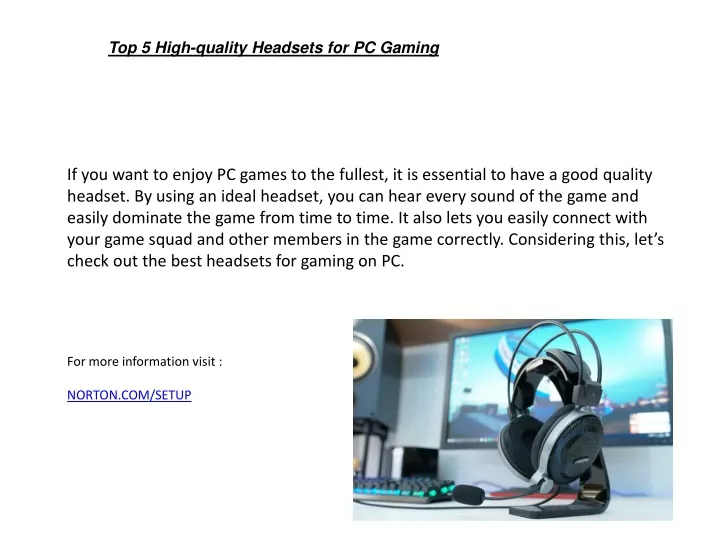 top 5 high quality headsets for pc gaming