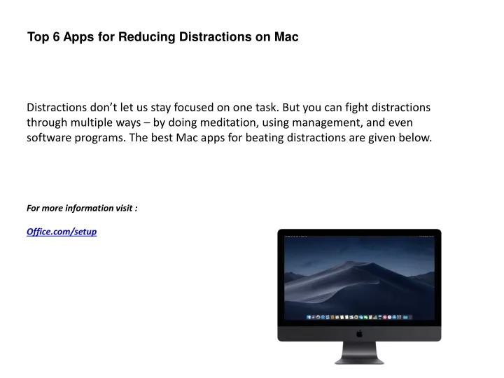 top 6 apps for reducing distractions on mac