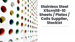 Stainless Steel X5crni18-10 Sheets / Plates / Coils Supplier, Stockist