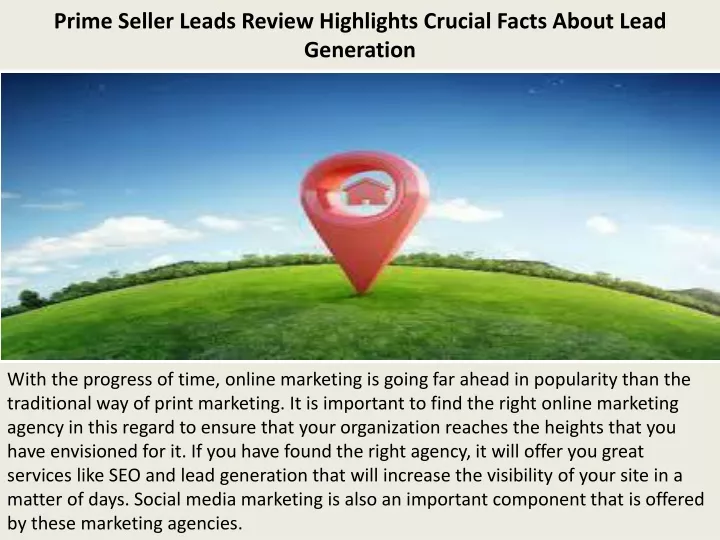 prime seller leads review highlights crucial facts about lead generation