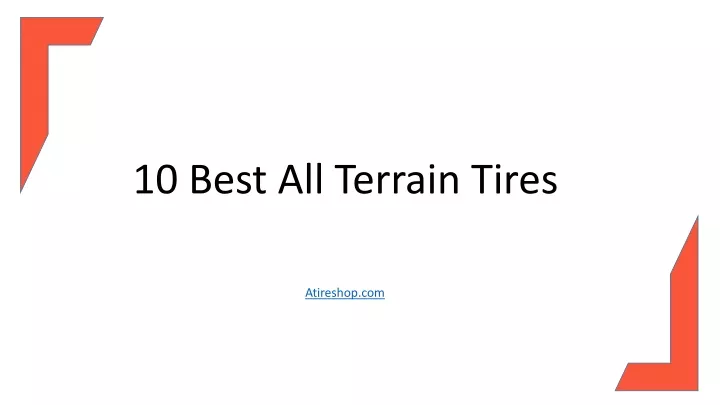 10 best all terrain tires