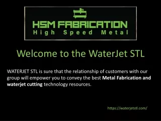 waterjet cutting services, Sheet Metal Fabrication