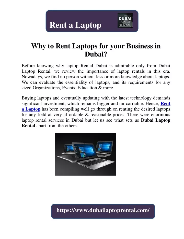 rent a laptop