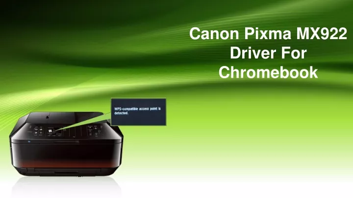 canon pixma mx922 driver for chromebook