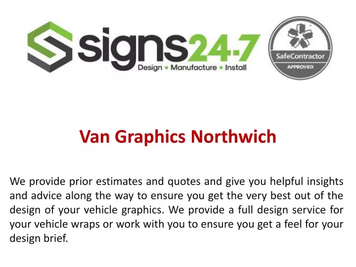 van graphics northwich
