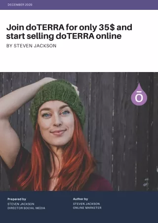 Join doTERRA for only 35$ and start selling doTERRA online