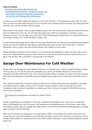 5 Reasons Why You Need Garage Door Maintenance Now
